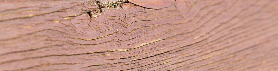 Gros plan sur les rainures d'une planche de bois.