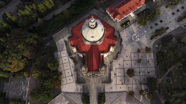 Sameiro sanctuary drone tilt flying backwards