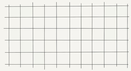 Minimalist Aesthetic Black Line Grid on Cream Background for Creative Projects