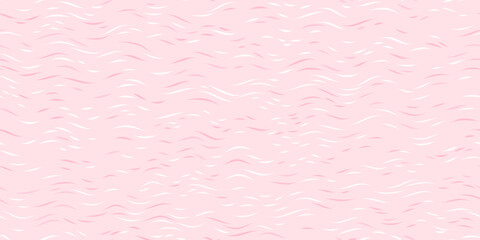 Wave lines nude gentle pattern. Beige girly curve print. Cute waves background