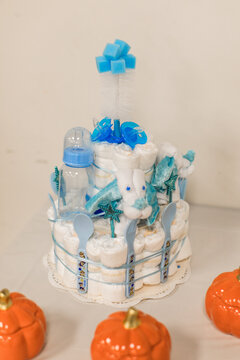 Diaper Cake for Baby shower for boy
