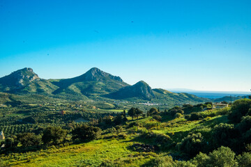 Fototapeta premium View of Mountains on Crete