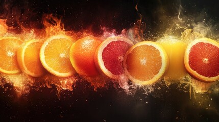 view of orange juice on the table