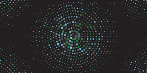 Dark Green, Yellow vector backdrop with rectangles, squares. Abstract gradient illustration with rectangles. Best design for your ad, poster, banner.