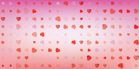 Light Pink vector layout with sweet hearts. Illustration with hearts in love concept for valentine's day. Beautiful design for your business advert of anniversary.