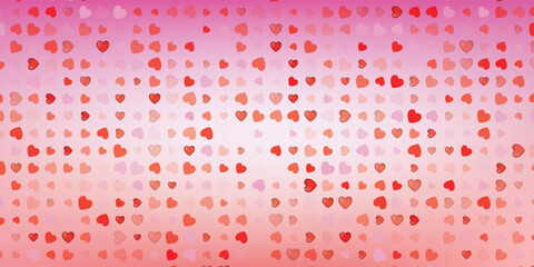 Light Pink vector layout with sweet hearts. Illustration with hearts in love concept for valentine's day. Beautiful design for your business advert of anniversary.