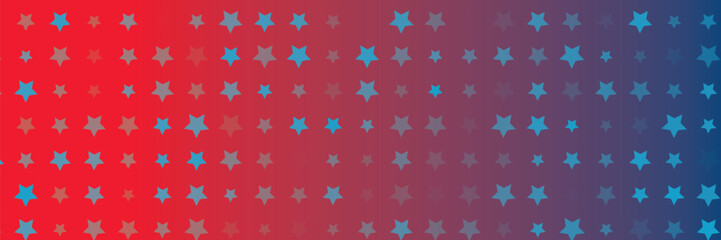 Gradiet abstract background with element star and color red blue
