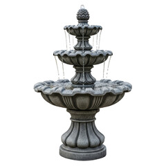 Antique water fountain isolated on transparent background, Elkay water fountain PNG