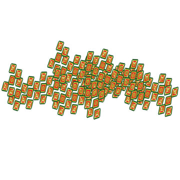 Abstract ital vector illustration