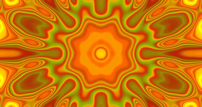 Vibrant tunnel video loop creates dynamic visual experience in bold colors with seamless motion