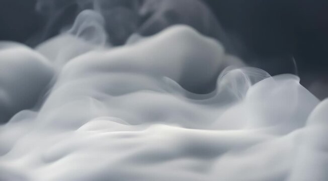 A surface of swirling smoke and fog, gradually changing form and creating soft, flowing, and shifting textures  