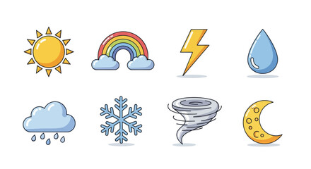 Cartoon space elements planet rocket spaceship astronaut helmet star moon