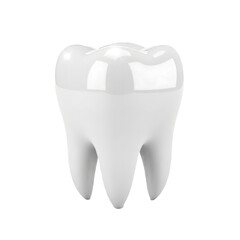 3D White Teeth Isolated on transparent background 