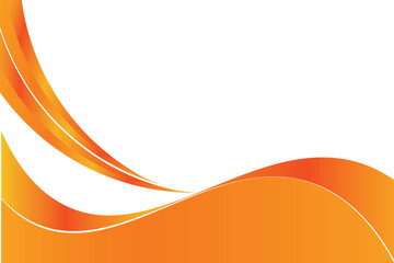 MobileModern orange banner background. Graphic design banner pattern background template with dynamic wave shapes. EPS 10