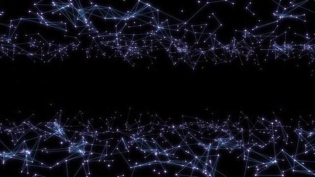 Plexus lines and dots network connection digital technology background