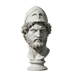 Antique classic Greek Sculptor  isolated on transparent background, PNG 