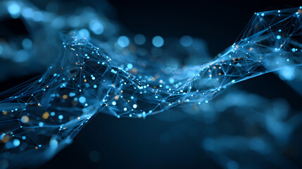 Big data technology data science analysis artificial intelligence generative ai deep learning machine learning algorithm neural flow network analytics innovation abstract futuristic. 3d rendering. 