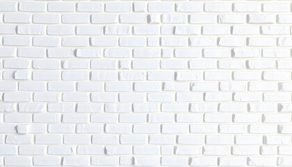 Fototapeta premium Modern white brick wall texture for seamless background, papercraft. White tone