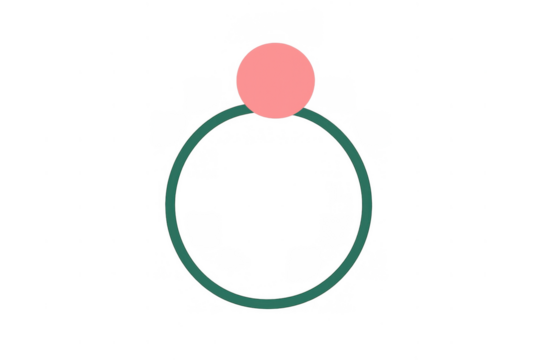 Abstract person icon representing connection and relationships, simple human figure with transparent background