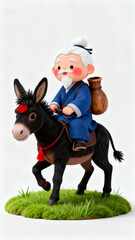 little girl with horse