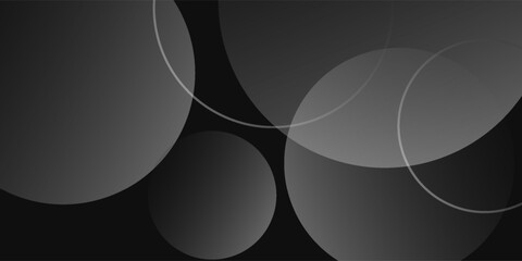 Dark black background abstract 3D geometric with wave effect decoration simple gradient