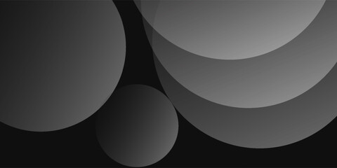 Dark black background abstract 3D geometric with wave effect decoration simple