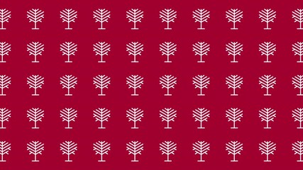 White treelike pattern on red background for festive designs, holiday decorations, christmas wrapping paper, stationery, winterthemed projects, and elegant textiles. - Powered by Adobe