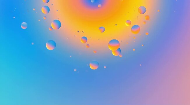 A vibrant gradient that starts with royal blue, quickly shifts into sunset orange, and finally fades into a pale lavender  