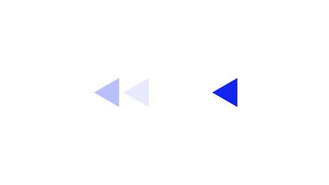  abstract directional triangle arrow loading bar animation background down arrow icon animation. Arrow direction sign.