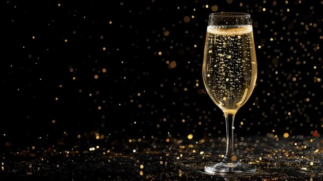 Vintage gold pocket watch at midnight with exploding golden confetti, capturing the excitement of New Year's Eve transition and festive countdown magic