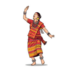 Tribal dancer culture tradition dance folk costume ethnic art