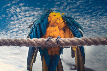 Perroquet du par zoologique