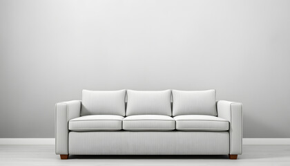 Obraz premium sofa gray wallpaper fabric background, smooth light. White tone