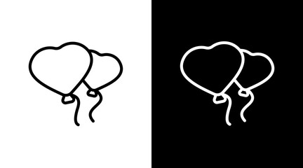 Balloon White Icon Set Design