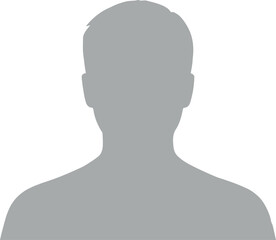 avatar profile silhouette icon user account placeholder vector