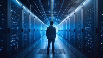 Server Room Stare. - Powered by Adobe