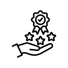 Quality Standards line icon