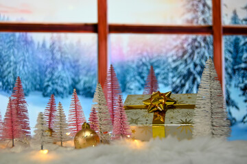 christmas tree and decorations