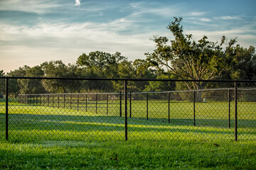 Black Chain Link Fence