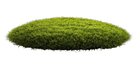 A lush green grassy mound for natural landscape decoration