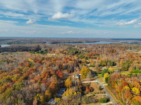 Above Fall with lake on the horizon 