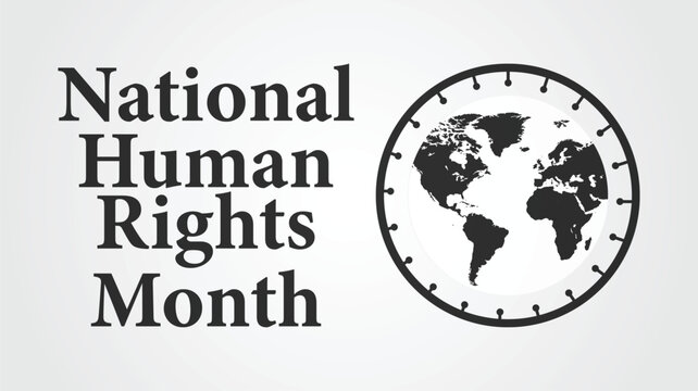 National Human Rights Month Awareness Illustration design templet - Powered by Adobe