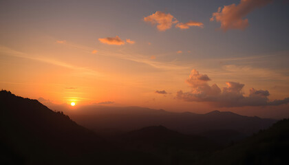 Obraz premium Sunset, Dreamy. White tone