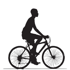 Adobe Illustrator Artwork of Man riding a bicycle 