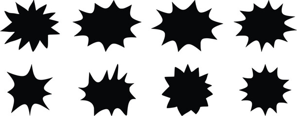 vector set of fire flames