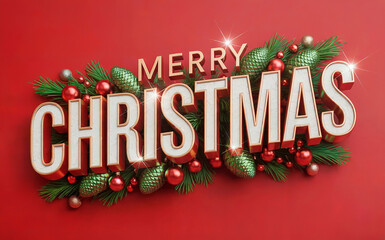 Season's Greetings Red Bauble Flatlay