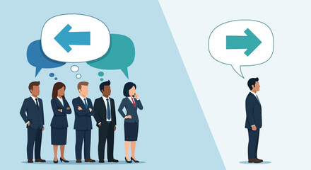 Divergent Thinking - Individual vs. Group Perspectives in Business.