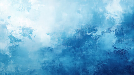 Abstract blue and white paint artistic texture background