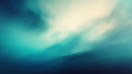 Obraz premium Abstract Blue and Green Gradient Background with Cloudy Texture for Modern Design and Creative Projects