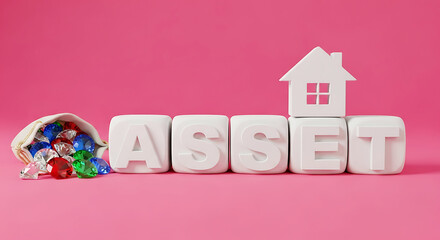 Concept for wealth creation with diamonds asset and property investment
